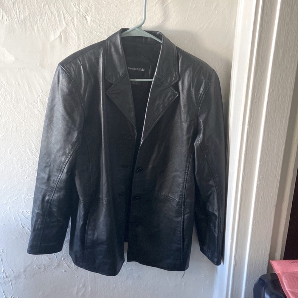 Blazer leather jacket